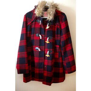 Fall Plaid Coat / Size L / Ardene